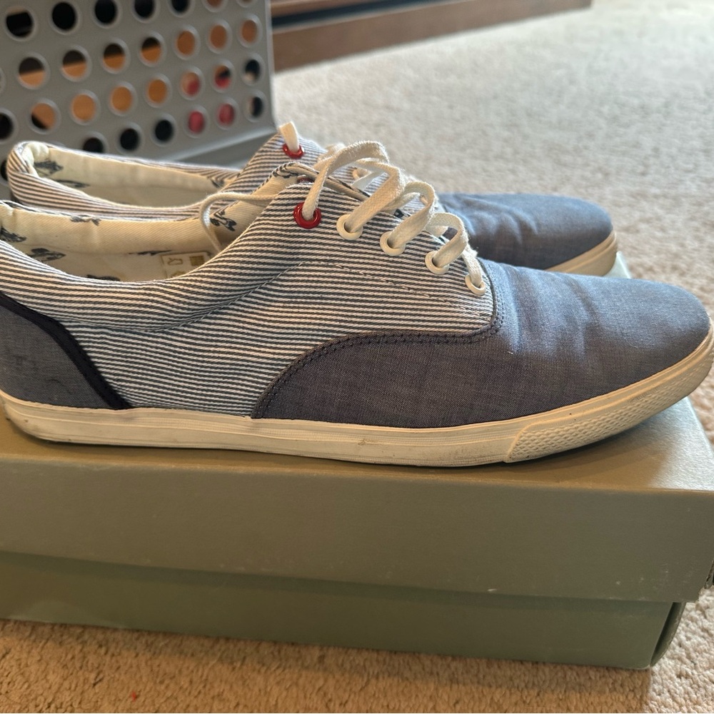 Ben Sherman Men's Blue Striped Casual sneakers size 11
